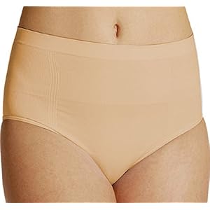 NewMom Women’s Spandex Seamless Caesarian Panty Beige Large