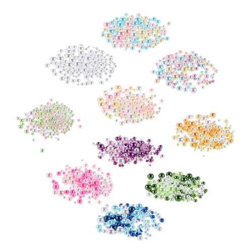 SHINEOFI 10sacs Lot De Sachets De Perles Abs Pour Bricolage Et Décoration De Table Perles Multicolores Rondes Pour Fabrication Artisanale