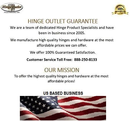 Hinge Outlet S4545-SQ-US26D 4.5 Inch Square Adjustable Commercial Spring Hinges - Self-Closing - Door Mount thumb #2