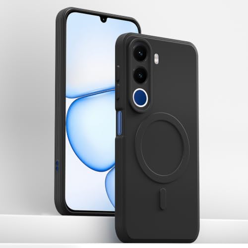 Image of Outlouders Back Cover for Realme C100x | Soft Matte Silicone | Slim Fit | Magnetic-Safe Logo Design (Magnetic-Safe Not Compatible) | Shockproof | Camera Protection Bumper Case (Black)
