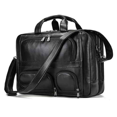 Men's Handbag Men's Leather Handbag Single Shoulder Straddle Bag with Shoe Position Cowhide Duffel Bag(D)
