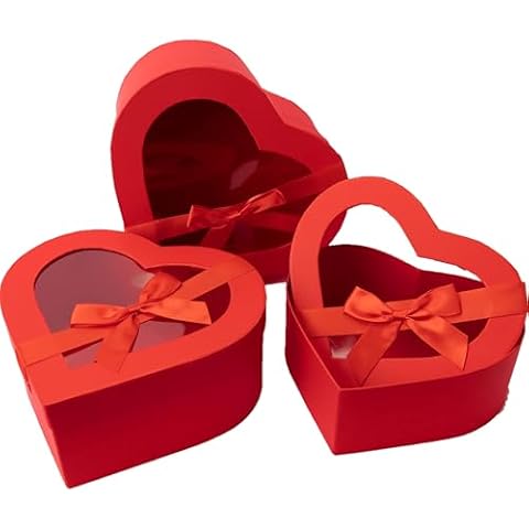Heart Shaped Gift Box Set with Lids Cover