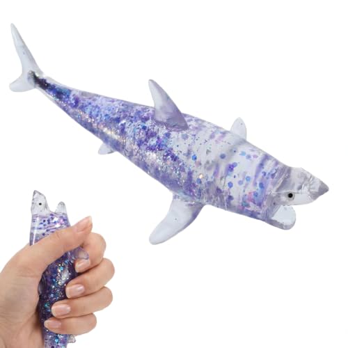 NKMJOK Shark Squishy Squishies Shark Sensory Relax Relief and Focus Enhancement Tool for All Ages Compact Size 19 * 10.5 * 6.8 cm for Easy Portability and Storage