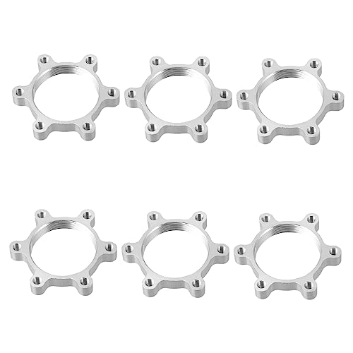 GOOHOCHY Mountain Bike 6pcs Disc Brake Rotor Adapter Center Lock Hubs Adapter Easy to Use Install for Bicycles