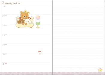 Amazon.co.jp: サンエックス リラックマ 2026年 手帳 ウィークリー 糸 Amazon.co.jp: サンエックス リラックマ 2026年 手帳 ウィークリー 糸