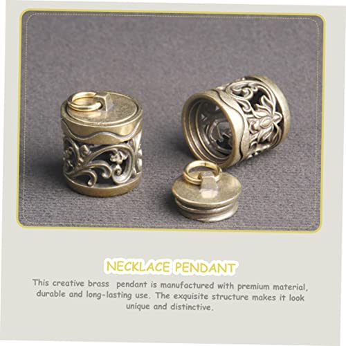 VALICLUD 2 Pçs Sachê Pingente Difusor De Aroma Charme DIY Pequena Garrafa De Cobre Escultura Garrafa