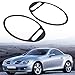 SG Store 2pcs Car Side Air Vents Carbon Fiber Trim Sticker 11.4 * 7.4cm Compatible with Mercedes Benz SLK R171 2004-2010