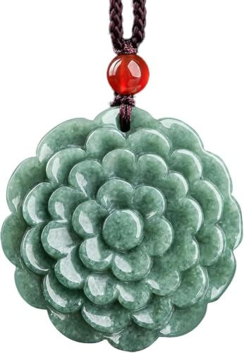 Collier pendentif en Jade vert Cherrii, l'amulette beignet idéale pour offrir à une femme