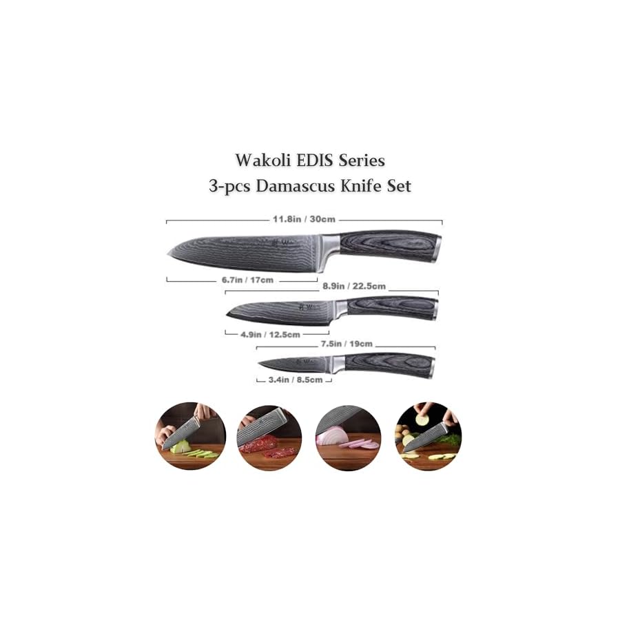 Wakoli-3-Piece-Damascus-Kitchen-Knife-Set-Made-of-67-Layers-of-Genuine-Damascus-Steel-with-VG10-Core-Professional-Kitchen-Knife-Set-for-Kitchen-with-Ergonomic-Pakkawood-Handles-EDIS Wakoli 3 Piece Damascus Kitchen Knife Set, Made of 67 Layers of Genuine Damascus Steel with VG10 Core, Professional Kitchen Knife Set for Kitchen with Ergonomic Pakkawood Handles (EDIS)