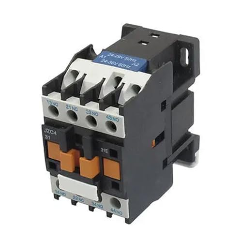 Contacteur- AC JZC4-31 bobine 24-36V 50/60Hz 20A 3P tripolaire 3NO 1NC relais
