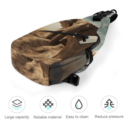 Bolso tipo sling Resting Elephant para hombro y pecho miniatura 5