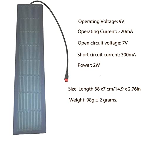 Jiang Amorphous-Solar-Panel-Cigs-Film-Power-Portable-Ultra-Thin-Charger-Photovoltaic-Solar-Cell Flex Waterproof 2W Diy (14.96X2.76In(38X7Cm)) #TOP2