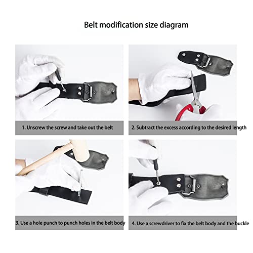 Mens Business Dress Belts, Automatic Buckle Ratchet Belts for Men, 3.5Cm Embossing Leather Belt Western Cowboy Belts4