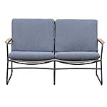 OUTLIV. Maranello 2-Sitzer Sofa Stahl & Rope Schwarz/Grau