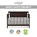 Oxford Baby Lazio 4-in-1 Convertible Baby Crib, Espresso Brown, GreenGuard Gold Certified