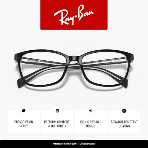 Image of Ray-Ban unisex-adult Rx5362 Square Prescription Eyeglass Frames