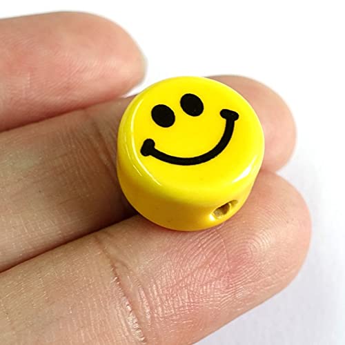 Amazon | Craft Tamago 【10個】ニコちゃん 陶器製ビーズ 縦穴 15*9mm