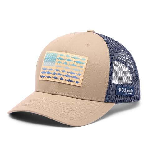 Image of Columbia PFG Fish Flag Mesh Snapback