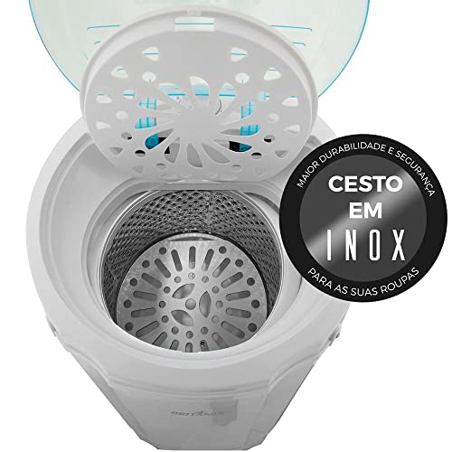 Centrifuga de Roupas, 170W, Cesto Aço Inox, Britania, Branco, 220V