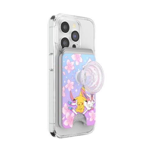 Image of PopSockets Phone Wallet for MagSafe with Grip- Sakura Dreams