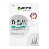 Garnier PureActive Pimple Patches Formato XL- Parches Invisibles para Granitos de la Cara y Cuerpo, con Tecnología Hidrocoloide, reduce granitos en 8 horas. Dos Tamaños x 44