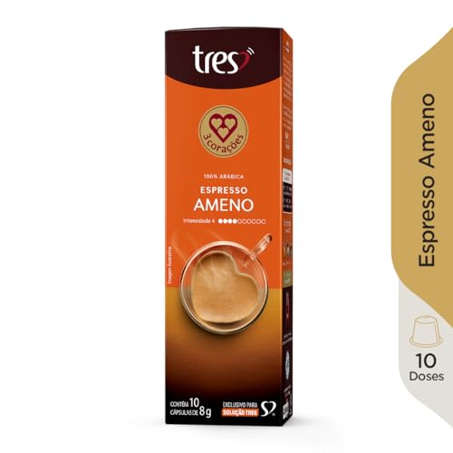3 Corações Cápsula Tres Café Espresso Ameno