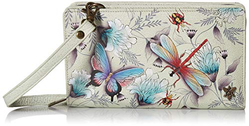 Anuschka Hand-Painted Women’s Genuine Leather Rfid Blocking Organizer Wallet - Wondrous Wings #TOP15