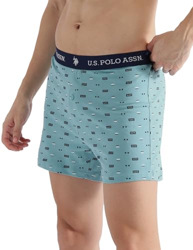 Image of U.S. Polo ASSN. Mens OEX09 Comfort Regular Fit Solid Boxers - Pack of 2