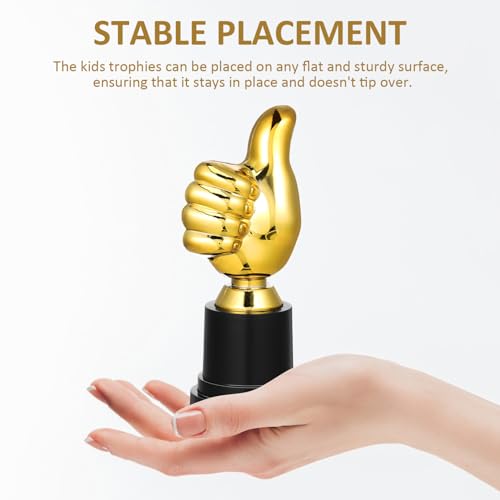 INOOMP 6Pcs Polegares Para Cima Troféus De Prêmio Pequenos Copos De Troféu De Plástico Mini Troféu D