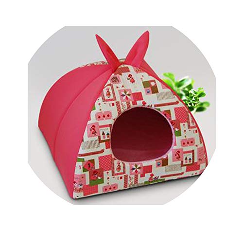Winter Warm pet Dog House cat mat Cartoon Rabbit Design Dog Bed