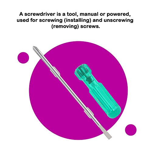 Image of Suzec Johnson Series 786 Two in One Screw Driver with 70 mm Blade Length and 6mm Blade Diameter (Green and Silver)