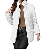 Genérico Abrigo Mujer Invierno Rebajas Polar Mujer Deporte Ropa Invierno Esqui Ligeros Chaqueta Clásico Jacket Otoño 2#Blanco L