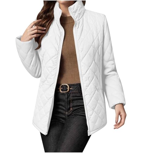 Genérico Chaqueta De Mujer Cortavientos Mujer Nieve Ropa Invierno Esqui Ligeros Chaqueta Elegante Jacket Otoño 2#Blanco M