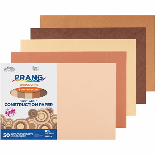 Pacon Prang (Formerly SunWorks) Construction Paper White 12 x 18 50 Sheets