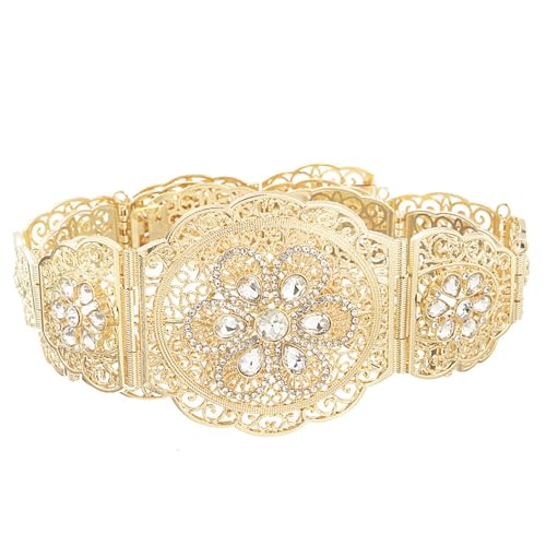 Ceinture élégante en cristal idéale pour illuminer vos tenues du quotidien et de cérémonies
