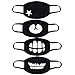 Mouth Mask,Aniwon 4 Pack Unisex Kpop Mask EXO Mask Anti-dust Cotton Face Mask for Men and Women (Combination 2)