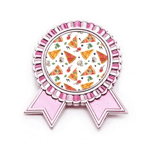Médaille award de vainqueur pizza rose le cadeau idéal en métal taille M