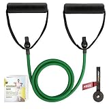 RitFit Single Resistance Exercise Band with Comfortable Handles - Ideal for Physical Therapy, Streng