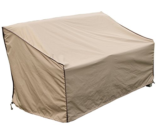 Sorara 3 Seat Sofa Cover Outdoor Lounge Porch Furniture Cover, Water Resistant, Brown #TOP19