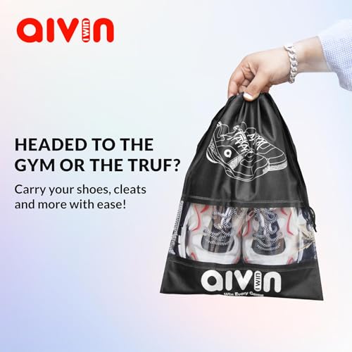 Image of Aivin Embrace Shoe Bag for Travel & Storage Travel Organizer for Women & Men Travel Accessories Shoe Organizer Pouches Travel Shoe Cover for Travelling Travel Essentials - Pack of 6 Shoe Pouch