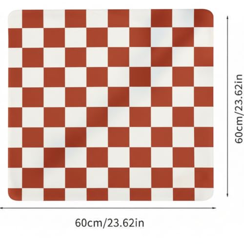 Image of Homecloud Non-Slip Washing Machine Mat - Durable Waterproof Protective Cover for Washer & Dryer, Dust-Resistant Mat Ideal for Laundry Room & Kitchen Appliances (Rust)