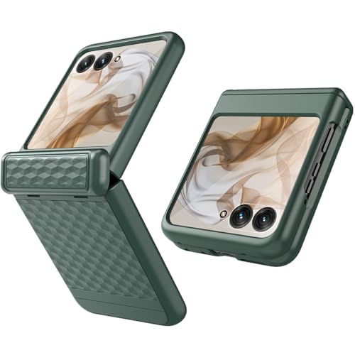 Coque Motorola Razr 50 antichoc à texture antidérapante anti-rayures vert