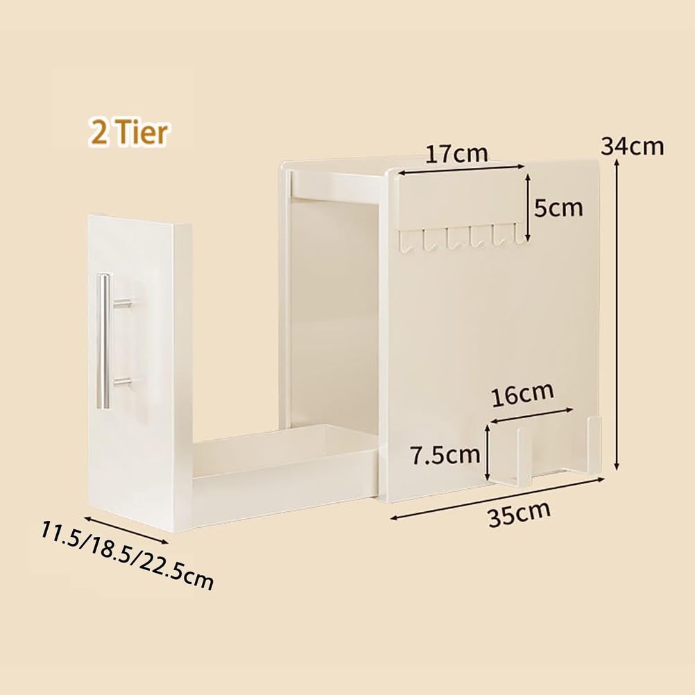 Metall-Aufbewahrungsregale, ausziehbarer Heim-Organizer, langlebig, für Speisekammer, Schrank, Küche, Wäsche, Organisation, Heimzubehör