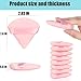 8 Pcs Cotton Powder Puff Face,JASSINS Triangle super soft for Both dry and wet Makeup Setting/Concealer/Loose and Body Powder/Foundation/Blush Makeup Sponge Set (Pink)