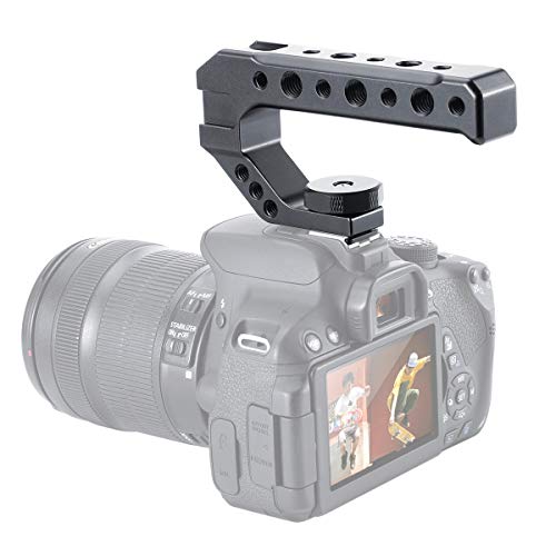 Poignée Universelle Ulanzi avec Multi-Fixations Cold Shoe pour Stabilisation Vidéo Manuelle