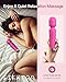 Vibrator Wand, Female Adult Sex Toys, Vibrators for Her, Wand Massager, Clit Stimulator Sex Toy, Dildo, with 8 Speeds of Pleasure & 20 Patterns, Powerful, Waterproof (Rose)