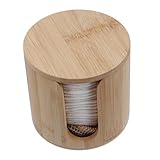 EXQUIMEUBLE 再利用可能竹繊維メイク落としパフ入り 肌に優しい深洗浄用顔用クレンジングパッド 携帯便利な収納容器付き