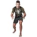 HYPESTYLE Lion of Judah Rash Guard for Men Print 3D Never Fade with UPF 50+ Short Sleeve Compression Shirt for Men-M