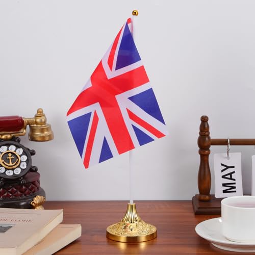 Banderas Union Jack de mano para fiestas temáticas y grandes celebraciones británicas 8