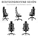 RECARO AER Essential 2-in-1 Gaming & Bürostuhl Ergonomisch [Büro-Zertifiziert] | Premium Polsterung | Made in Germany | flexibel einstellbar - bis 150kg, Midnight Black
